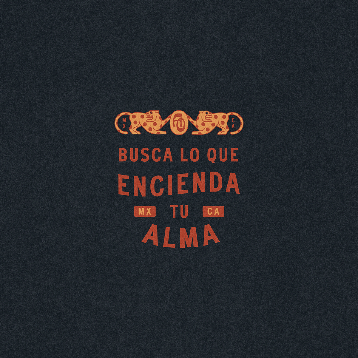 Alma Oscura — Busca Lo Que Encienda Tu Alma brand tile on dark background