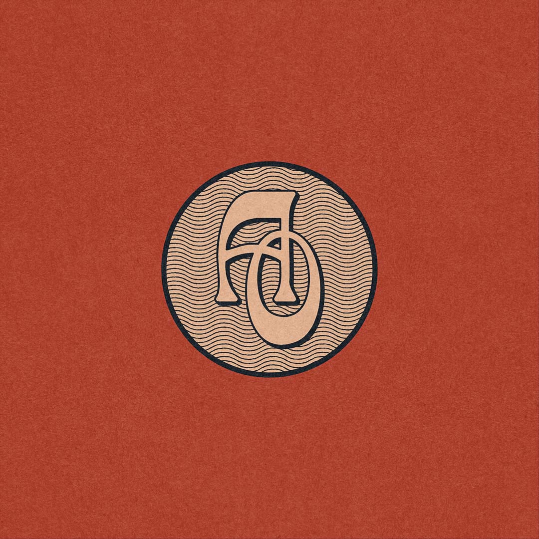 Alma Oscura AO monogram red